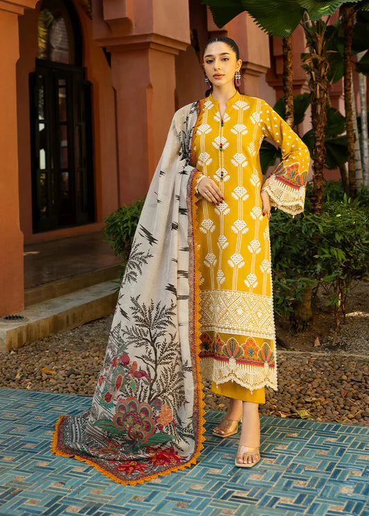 Chikankari Yellow 3 Piece