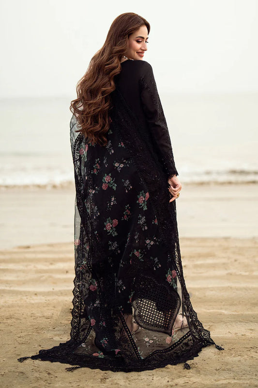 NUREH-3PC LAWN CHIKANKARI UNSTITCH
