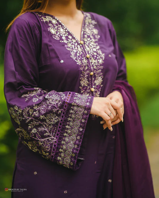 Violet 3 Piece Stitch