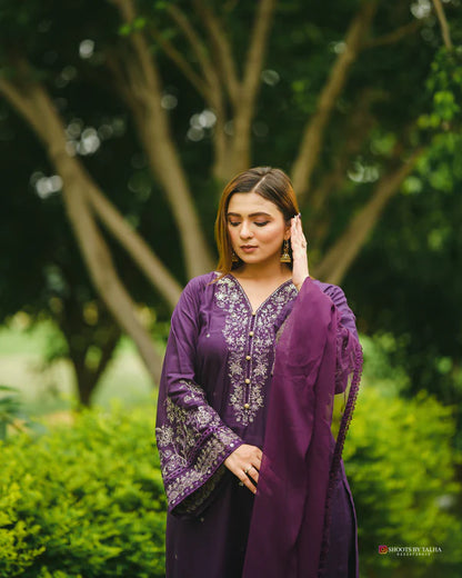 Violet 3 Piece Stitch