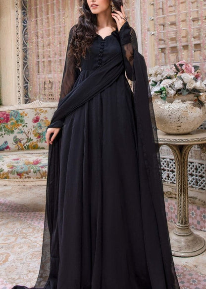 Black Frock Stitch With  Dupatta